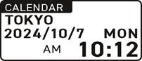 Anzeige CAL (Uhrzeit und Kalender)