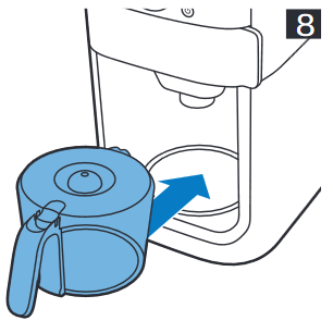 Philips - HD7769 - Kaffeemaschine spülen - Schritt 2 Kaffeemaschine spülen - Schritt 2
