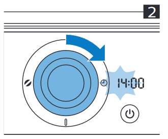 Philips - HD7769 - Uhr einstellen - Schritt 1 Uhr einstellen - Schritt 1