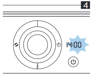 Philips - HD7769 - Uhr einstellen - Schritt 3 Uhr einstellen - Schritt 3