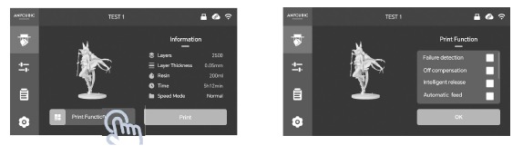 Anycubic - Photon Mono M7 Pro - Während des Druckens Während des Druckens