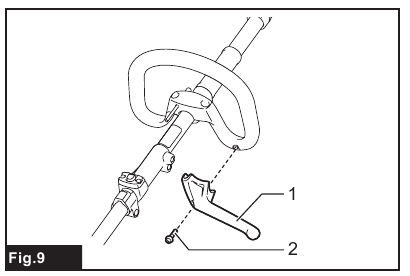 Makita - DUX60 - Anbringen des Griffs – Teil 2 Anbringen des Griffs – Teil 2