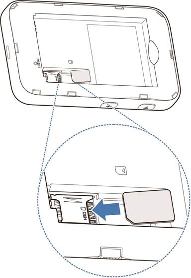 ZTE - U50 - Nano-SIM-Karte und Akku einlegen - Schritt 2 Nano-SIM-Karte und Akku einlegen - Schritt 2