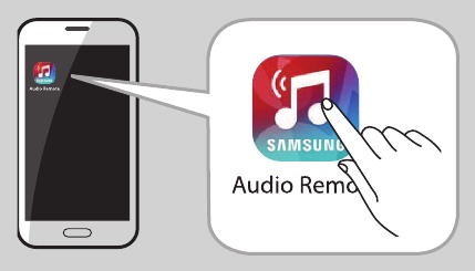 Samsung - HW-J450 - Auf die Samsung Audio Remote App zugreifen Auf die Samsung Audio Remote App zugreifen