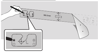 Samsung - HW-J450 - WANDHALTERUNG INSTALLIEREN - Schritt 2 WANDHALTERUNG INSTALLIEREN - Schritt 2