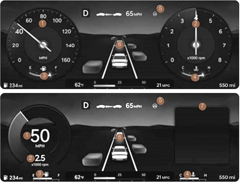 GENESIS - G90 2024 - INSTRUMENTENTAFEL INSTRUMENTENTAFEL