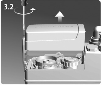 GRUNDFOS - Sololift2 C-3 - Wenn Fremdkörper im Behälter - Schritt 2 Wenn Fremdkörper im Behälter - Schritt 2