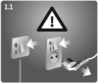 GRUNDFOS - Sololift2 C-3 - Wenn Laufrad blockiert - Schritt 1 Wenn Laufrad blockiert - Schritt 1