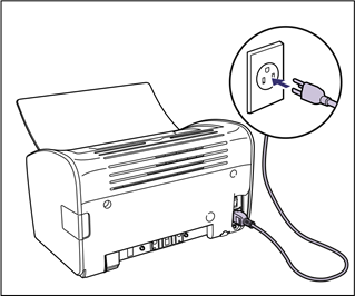 Canon - LBP3000 - Netzkabel anschließen - Schritt 2 Netzkabel anschließen - Schritt 2