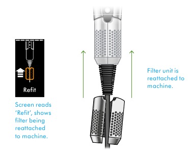 Dyson - Airstrait - Reinigung des Filters – Schritt 3 Reinigung des Filters – Schritt 3