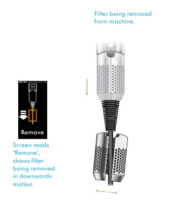 Dyson - Airstrait - Gründliche Filterreinigung – Schritt 1 Gründliche Filterreinigung – Schritt 1