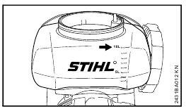 Maximaler Flüssigkeitsstand 10 Liter