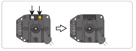 SOMFY - ROLLIXO RTS - Drehrichtung des Motors und Motor-Endlagen - Schritt 3 Drehrichtung des Motors und Motor-Endlagen - Schritt 3