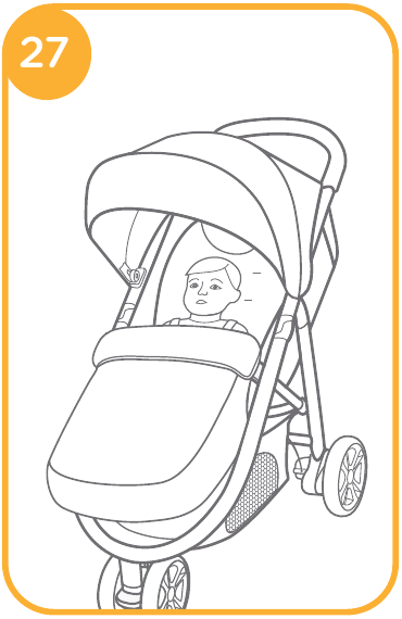 Joie - litetrax 3 - Kinderwagenbedienung - Fußsack verwenden - Schritt 3 Kinderwagenbedienung - Fußsack verwenden - Schritt 3