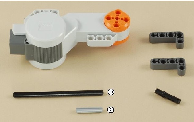 Lego - MINDSTORMS NXT - Benötigte Teile für Schritt 2 Benötigte Teile für Schritt 2