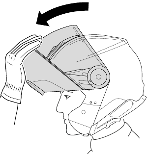 SCHUBERTH - C5 - Schließen des Kinnteils Schließen des Kinnteils