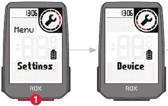 Sigma - ROX 4.0 - EINSTELLUNGEN - Schritt 1 EINSTELLUNGEN - Schritt 1