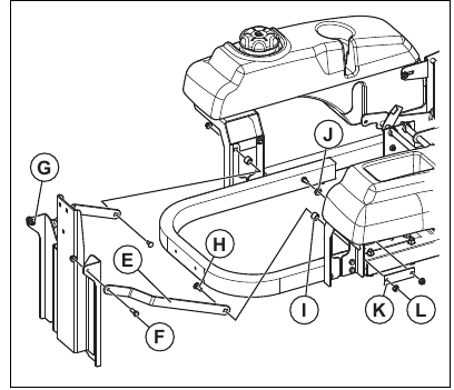 Husqvarna - Z242F - Anbringen der Sammelhalterung - Schritt 2 Anbringen der Sammelhalterung - Schritt 2