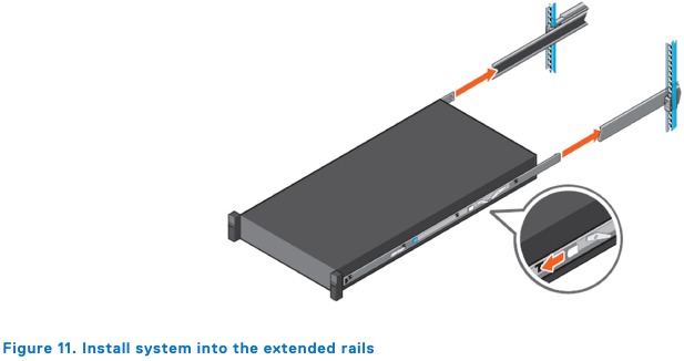 Dell - DD6400 - System im Gehäuse installieren - Schritt 3 System im Gehäuse installieren - Schritt 3