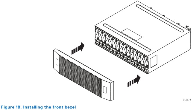 Dell - DD6400 - Frontblende installieren Frontblende installieren