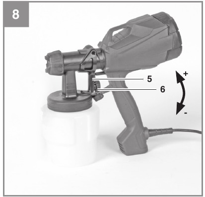 EINHELL - TC-SY 400 P - Materialfluss einstellen Materialfluss einstellen