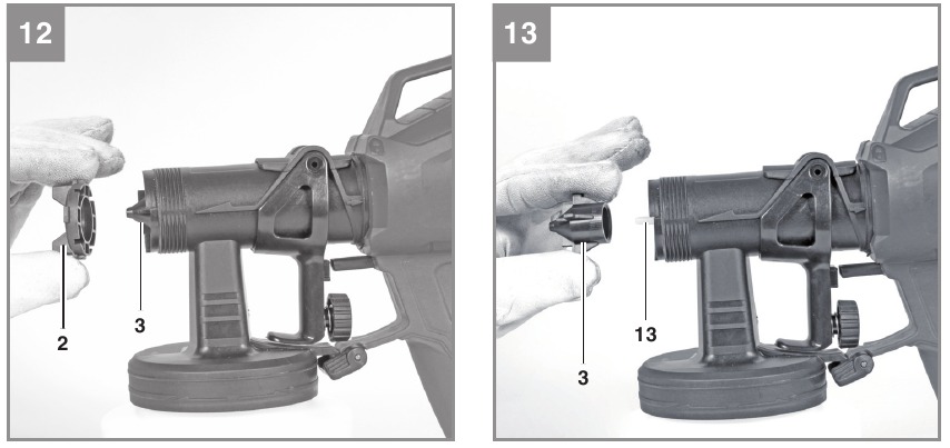 EINHELL - TC-SY 400 P - Zerlegen und Reinigen der Pistole - Schritt 2 Zerlegen und Reinigen der Pistole - Schritt 2