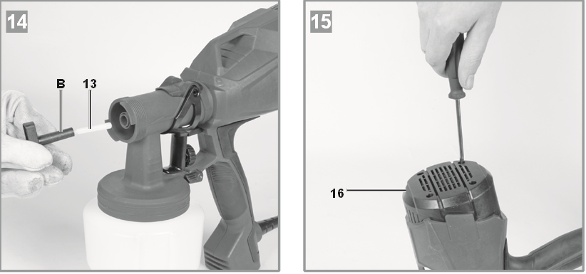 EINHELL - TC-SY 400 P - Zerlegen und Reinigen der Pistole - Schritt 3 Zerlegen und Reinigen der Pistole - Schritt 3