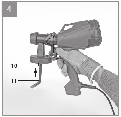 EINHELL - TC-SY 400 P - Spritzpistolenmontage - Schritt 2 Spritzpistolenmontage - Schritt 2