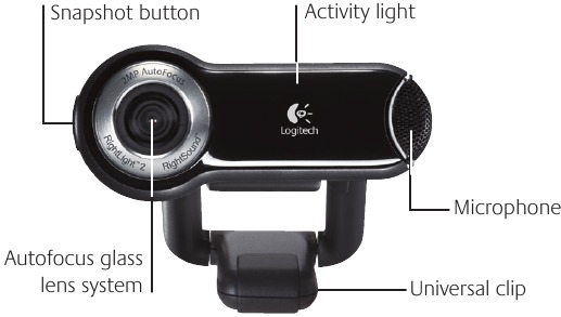 Logitech - QuickCam Pro 9000 - Produktmerkmale Produktmerkmale