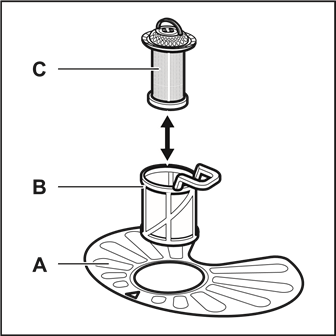 AEG - FSB42607Z - Filter reinigen - Schritt 1 Filter reinigen - Schritt 1