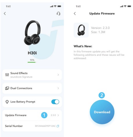 Soundcore - H30i - FIRMWARE-UPDATE FIRMWARE AKTUALISIEREN