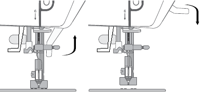 Singer - C7200 - Vorbereitungen - Schritt 2 - Nähfußheber Vorbereitungen - Schritt 2 - Nähfußheber