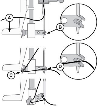 Singer - C7200 - Vorbereitungen - Schritt 7 - Nadeleinfädler Vorbereitungen - Schritt 7 - Nadeleinfädler