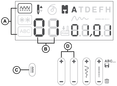 Singer - C7200 - Nähmodus - Schritt 2 - Stich auswählen Nähmodus - Schritt 2 - Stich auswählen