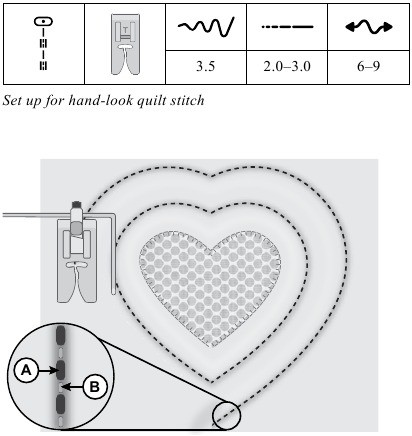 Singer - C7200 - Nähen - Schritt 9 - Handstich-Quiltstich Nähen - Schritt 9 - Handstich-Quiltstich