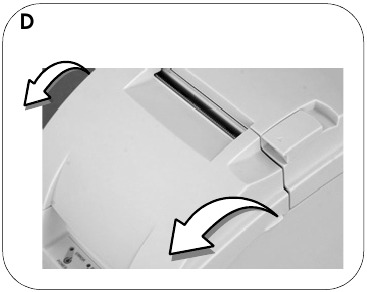 Epson - TM-U220 - Farbbandkassette einsetzen und austauschen - Schritt 1 Farbbandkassette einsetzen und austauschen - Schritt 1