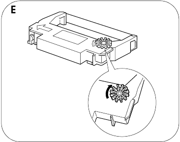 Epson - TM-U220 - Farbbandkassette einsetzen und austauschen - Schritt 2 Farbbandkassette einsetzen und austauschen - Schritt 2