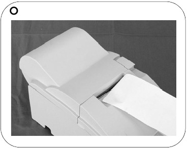 Epson - TM-U220 - Rollenpapier einlegen – Schritt 10 Rollenpapier einlegen – Schritt 10