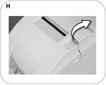 Epson - TM-U220 - Rollenpapier einlegen – Schritt 2 Rollenpapier einlegen – Schritt 2
