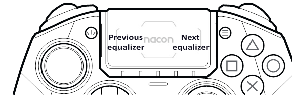 Nacon - REVOLUTION 5 PRO - Audiosteuerung - Touchpad - KLASSISCHER MODUS - Schritt 2 Audiesteuerung - Touchpad - KLASSISCHER MODUS - Schritt 2