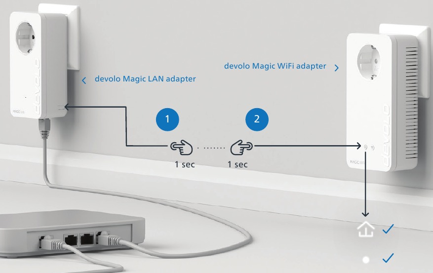 Devolo - Magic WiFi - Hilfe: Manuelles Pairing - Schritt 2 Hilfe: Manuelles Pairing - Schritt 2