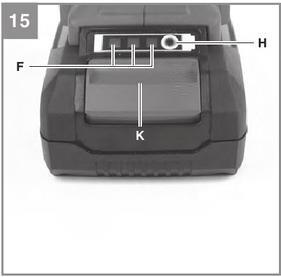 EINHELL - AGILLO 36/255 BL - Akku einsetzen Akku einsetzen