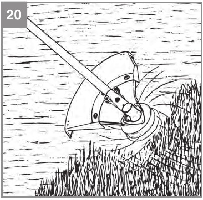 EINHELL - AGILLO 36/255 BL - Betrieb - Schritt 5 - Abmähen Betrieb - Schritt 5 - Abmähen