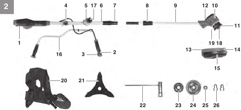 EINHELL - AGILLO 36/255 BL - Übersicht - Teil 2 Übersicht - Teil 2