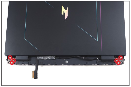 Acer - Nitro AN16-41 - Entfernen des LCD-Moduls - Schritt 3 Entfernen des LCD-Moduls - Schritt 3