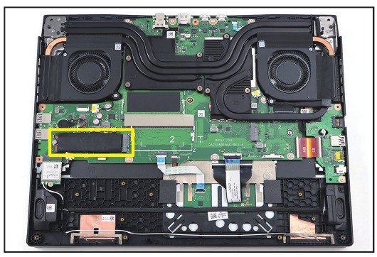 Acer - Nitro AN16-41 - Position des SSD-Moduls Position des SSD-Moduls