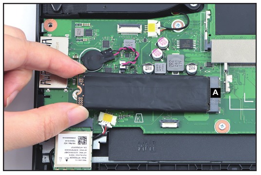 Acer - Nitro AN16-41 - Entfernung des SSD-Moduls - Schritt 2 Entfernung des SSD-Moduls - Schritt 2