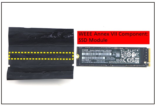 Acer - Nitro AN16-41 - Entfernung des SSD-Moduls - Schritt 5 Entfernung des SSD-Moduls - Schritt 5