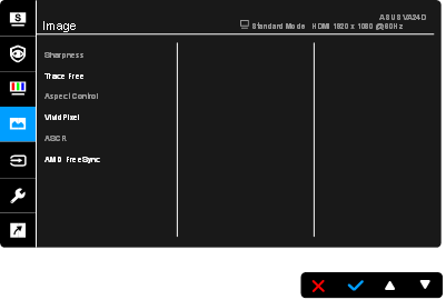 Asus - VA24DCP - OSD (Bildschirmmenü) - Schritt 5 OSD (Bildschirmmenü) - Schritt 5