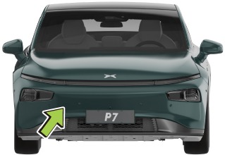 XPENG - P7 - Fahrzeugabschleppvorgang - Schritt 1 Fahrzeugabschleppvorgang - Schritt 1